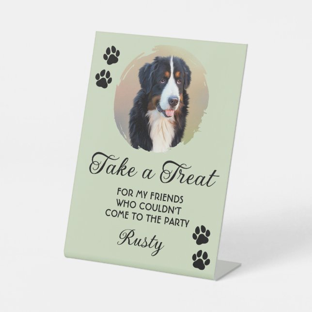 Expositor En L Wedding Dog Biscuit Bar Photo (Anverso)