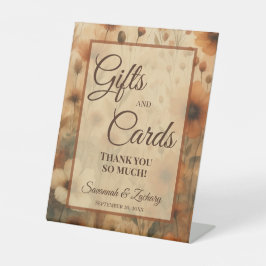 Expositor En L Wedding Gifts & Cards Thank You Sienna Boho Floral