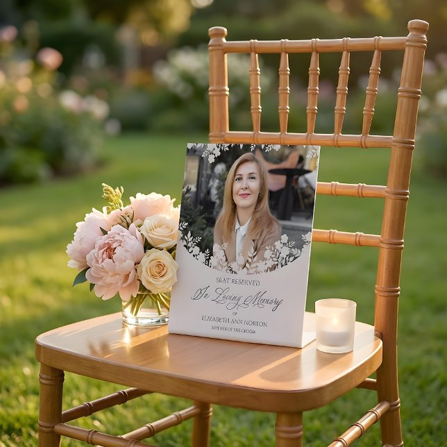 Expositor En L Wedding Memorial Table Wildflowers Frame Photo (Subido por el creador)