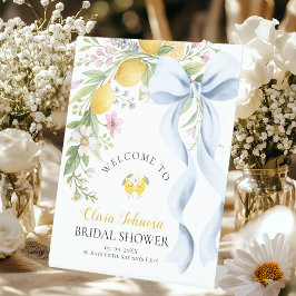Expositor En L Welcome to Our Main Squeeze Lemon Bridal Shower