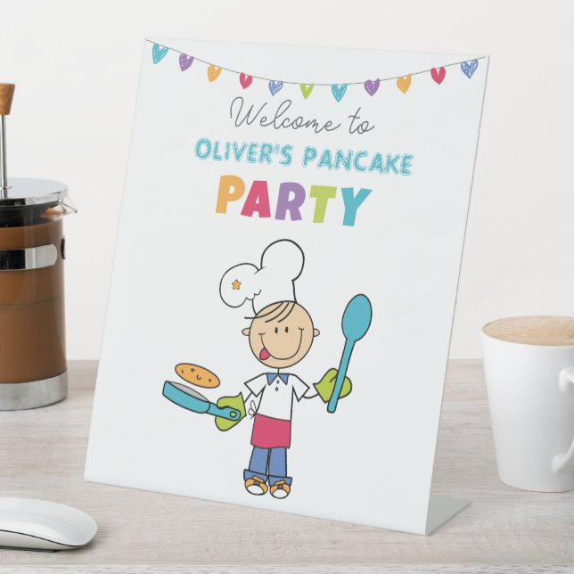 Expositor En L Welcome to Pancake Party – Personalized Kids (In Situ)