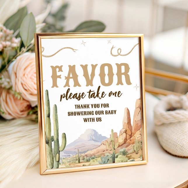 Expositor En L Western Baby Shower Favors Sign (Subido por el creador)