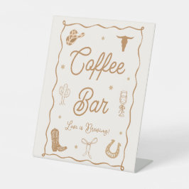 Expositor En L Western Bridal Shower Coffee Bar