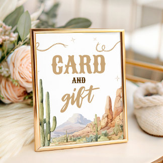 Expositor En L Western Cards and Gifts Sign