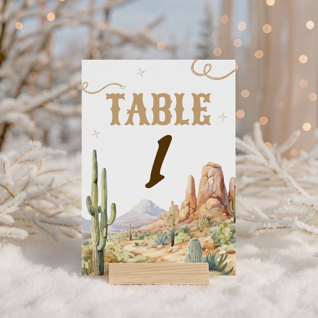 Expositor En L Western Table Number Sign (Subido por el creador)