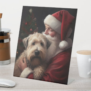 Expositor En L Wheaton Terrier Con Navidades festivos de Santa Cl
