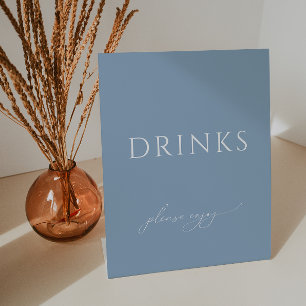 Expositor En L Whimsical Dusty Blue Baby Shower Bebe