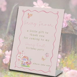 Expositor En L Whimsical Fairy First Birday Party Favor