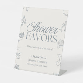 Expositor En L Whimsical Hand Drawn Bridal Shower Favors