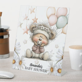 Expositor En L Whimsical Teddy Bear Baby Shower
