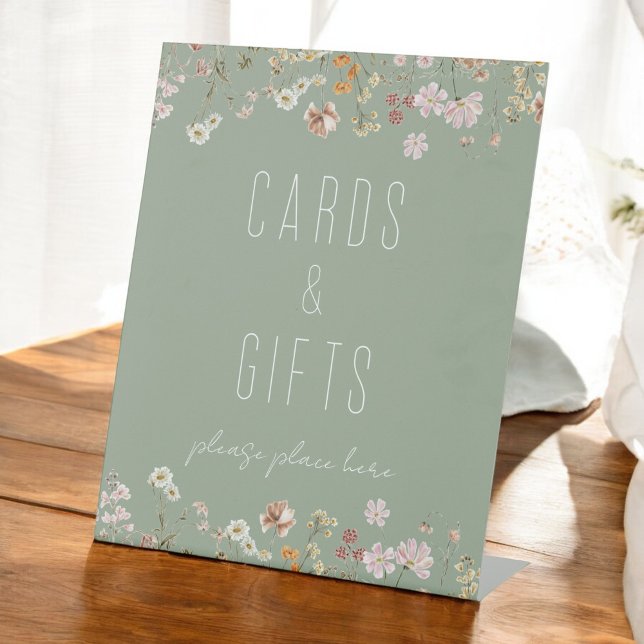Expositor En L Whimsical Wildflower Bridal Shower Cards Regalos (Subido por el creador)