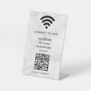 Expositor En L WiFi Network Scan QR Code para conectar Internet