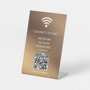 Expositor En L WiFi Network Scan QR Code para conectar Internet