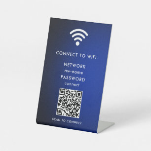 Expositor En L WiFi Network Scan QR Code para conectar Internet