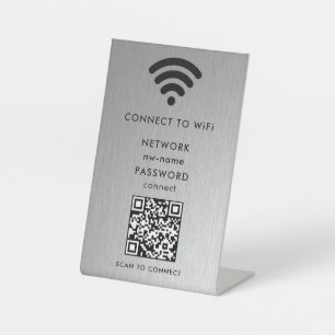 Expositor En L WiFi Network Scan QR Code para conectar Internet