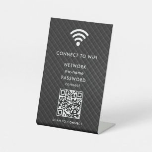 Expositor En L WiFi Network Scan QR Code para conectar Internet