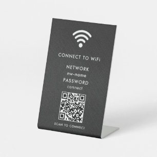 Expositor En L WiFi Network Scan QR Code para conectar Internet
