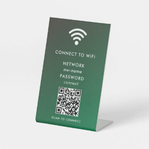 Expositor En L WiFi Network Scan QR Code para conectar Internet