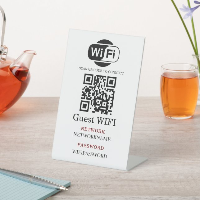 Expositor En L Wifi Password and Network Personalized  (In Situ)