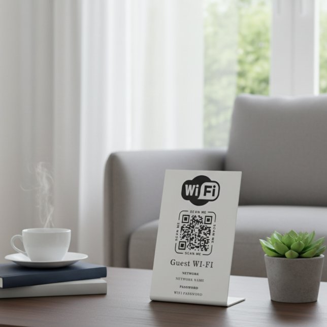 Expositor En L Wifi Password and Network Personalized QR Code (Subido por el creador)