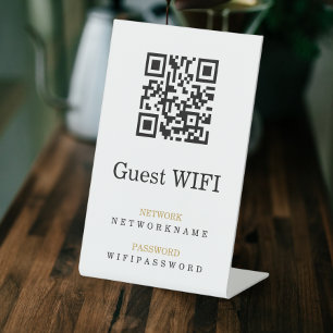 Expositor En L Wifi Password and Network Personalized QR Code
