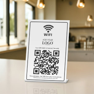 Expositor En L WiFi Password Network Access Qr Code Hotel Room