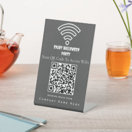 Expositor En L Wifi QR Code Scan Para Conectar Ash Profundo