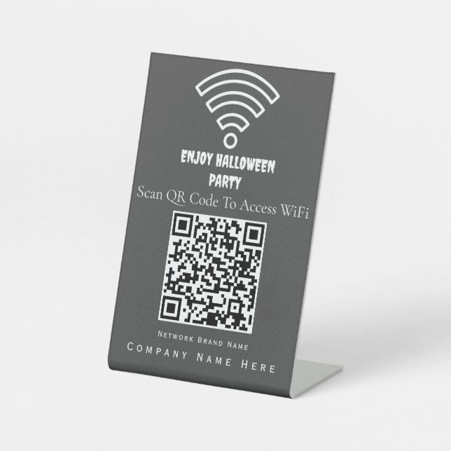 Expositor En L Wifi QR Code Scan Para Conectar Light Ash (Anverso)