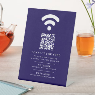 Expositor En L Wifi red código de acceso personalizado de informa