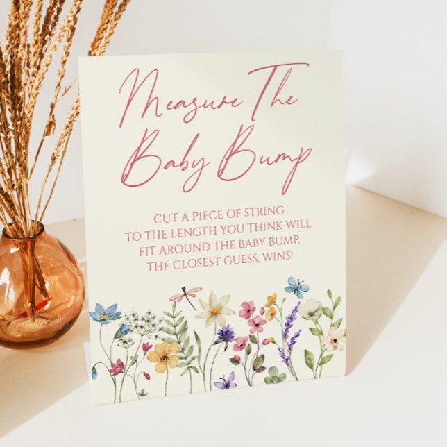 Expositor En L Wildflower Baby Shower Measure The Baby Bump (Subido por el creador)