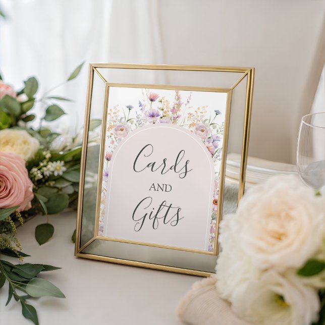 Expositor En L Wildflower Cards and Gifts Table Sign (Subido por el creador)