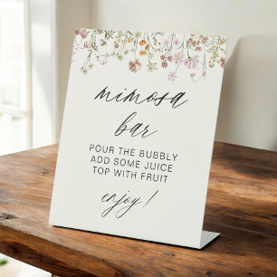 Expositor En L Wildflower Moderno Minimalista Bridal Mimosa Bar