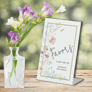 Expositor En L Wildflowers Baby Shower Favors
