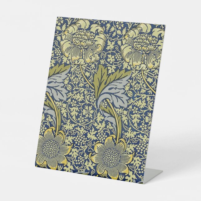 Expositor En L William Morris Kennet Floral Wallpaper Blue (Anverso)