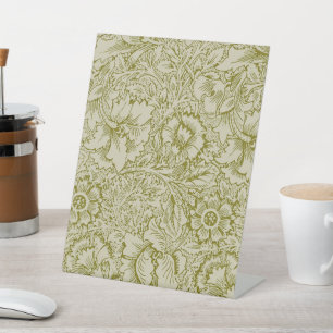 Expositor En L William Morris Poppy Classic Floral Green