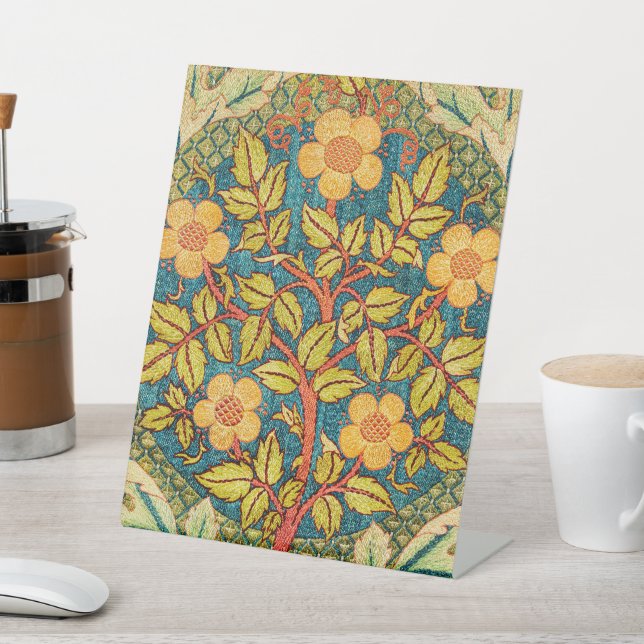 Expositor En L William Morris Rosa Wreath: Arte y artesanía clási (In Situ)