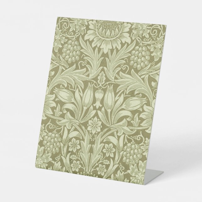 Expositor En L William Morris Sunflower Green Flower (Anverso)