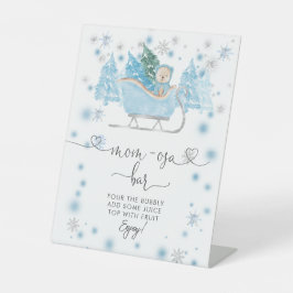 Expositor En L Winter Boy Woodland Bear Sleigh Mom-osa Bar