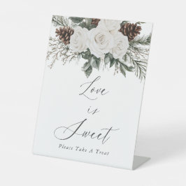 Expositor En L Winter Bridal Shower Love Is Sweet