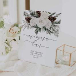 Expositor En L Winter Bridal Shower Mimosa Bar