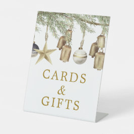 Expositor En L Winter Christmas Shower Cards & Gifts Sign