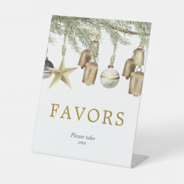 Expositor En L Winter Christmas Shower Favors Sign
