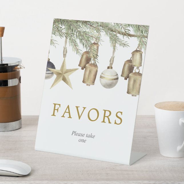 Expositor En L Winter Christmas Shower Favors Sign (In Situ)