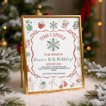 Winter ONEderland Time Capsule Sign