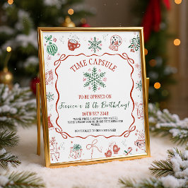 Expositor En L Winter ONEderland Time Capsule Sign