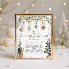 Expositor En L Winter Onederland Time Capsule Sign
