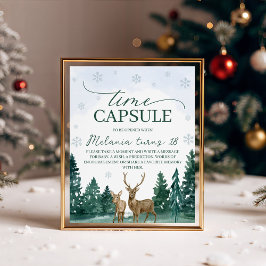 Expositor En L Winter ONEderland Time Capsule Sign