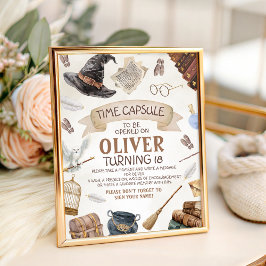 Expositor En L Wizard Time Capsule Sign