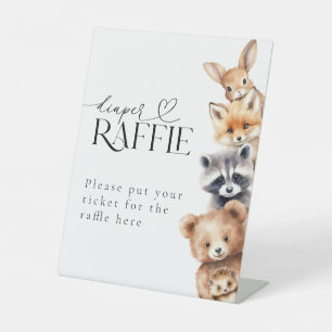 Expositor En L Woodland Animals Modern Baby Shower Diaper