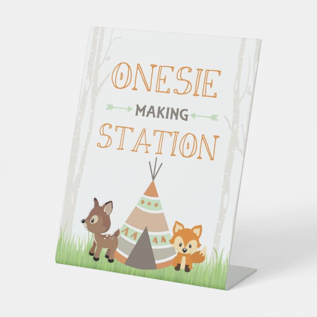 Expositor En L Woodland Camper Onesi Creando la Estación Rótulo P (Anverso)